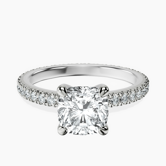14ct White Gold Claire Full Eternity Lab Diamond Ring front image