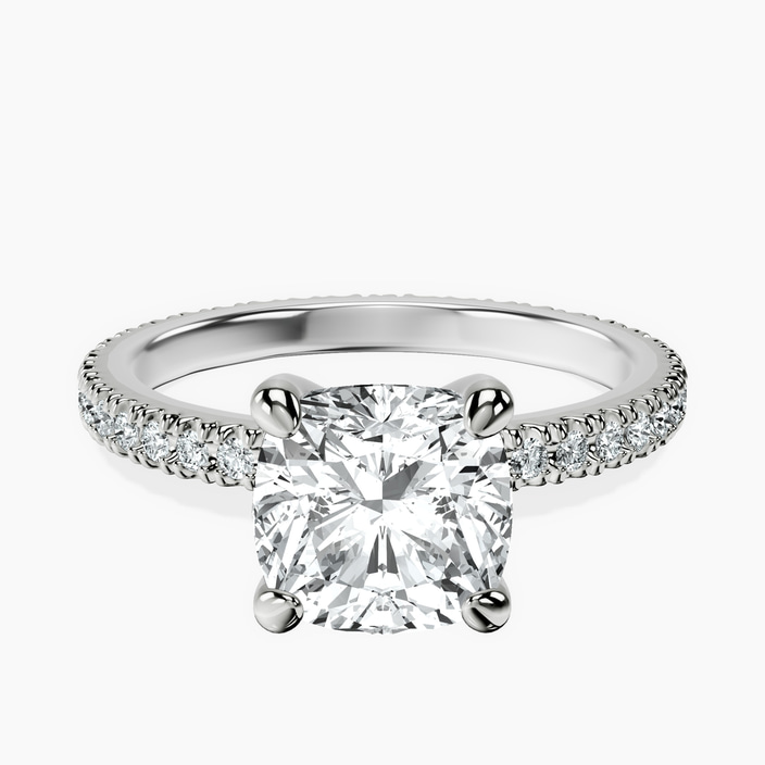 14kt White Gold Claire Full Eternity Lab Diamond Ring front image