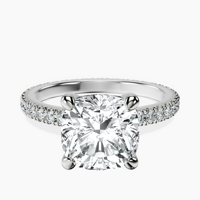 18kt White Gold Claire Full Eternity Lab Diamond Ring front image