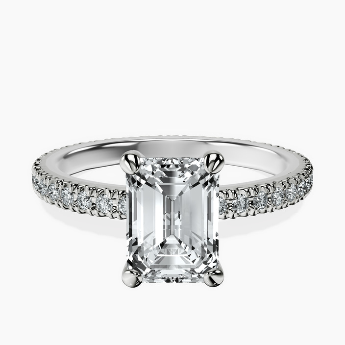 18ct White Gold Claire Full Eternity Lab Diamond Ring front image