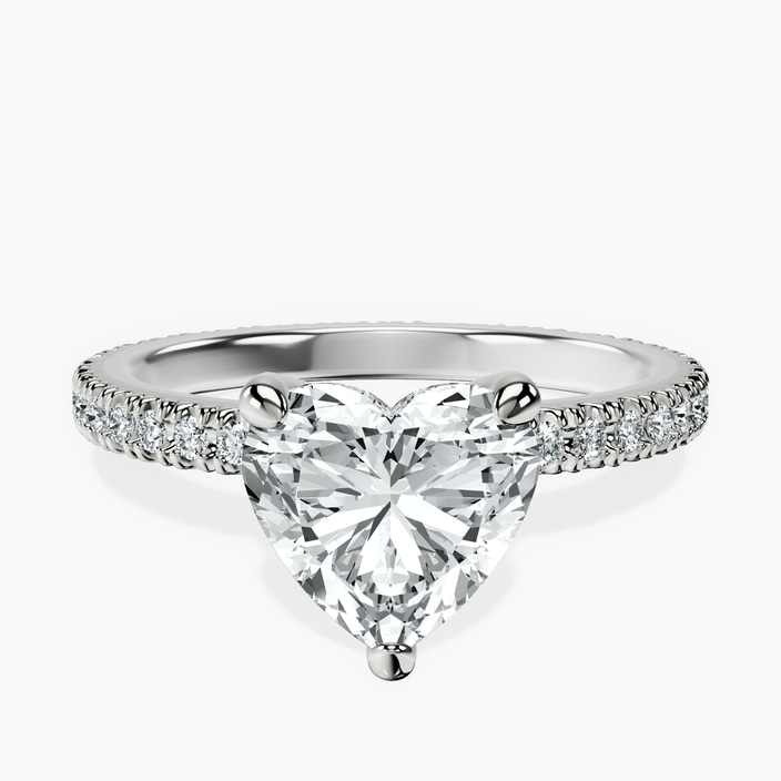 Platinum Claire Full Eternity Lab Diamond Ring front image