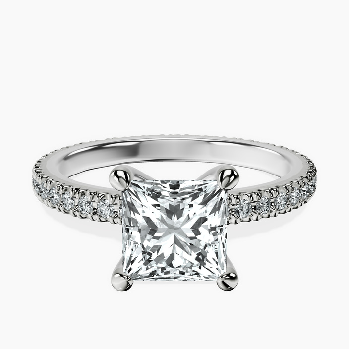 18ct White Gold Claire Full Eternity Lab Diamond Ring front image