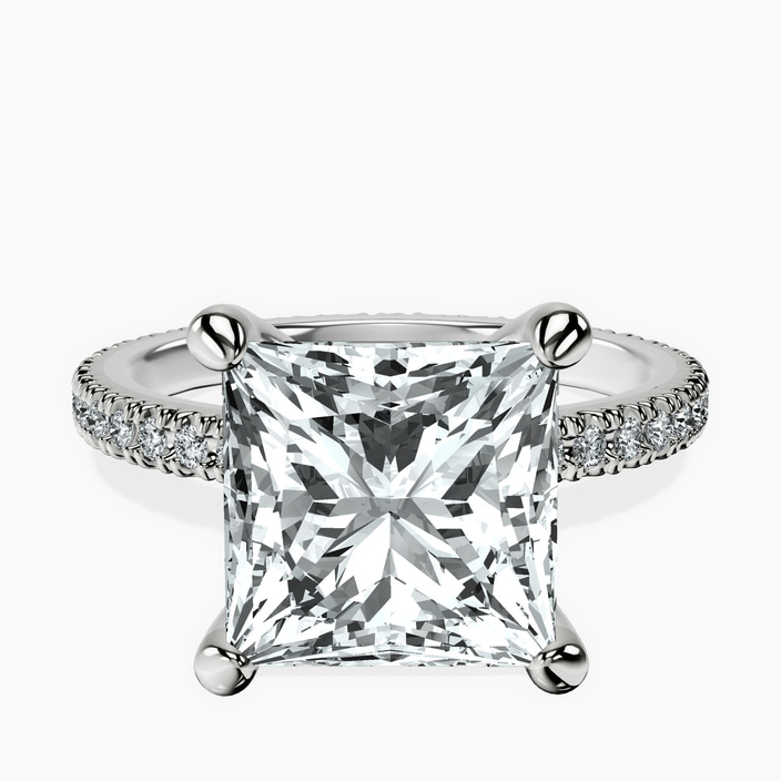 18kt White Gold Claire Full Eternity Lab Diamond Ring front image