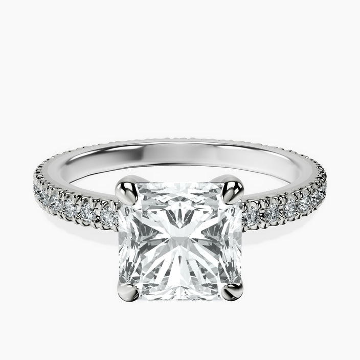 14kt White Gold Claire Full Eternity Lab Diamond Ring front image