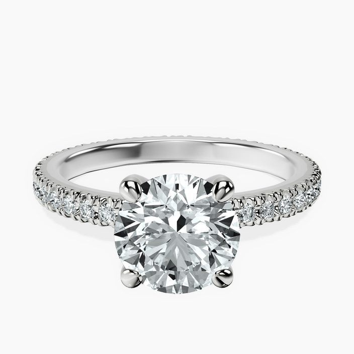 18ct White Gold Claire Full Eternity Lab Diamond Ring front image