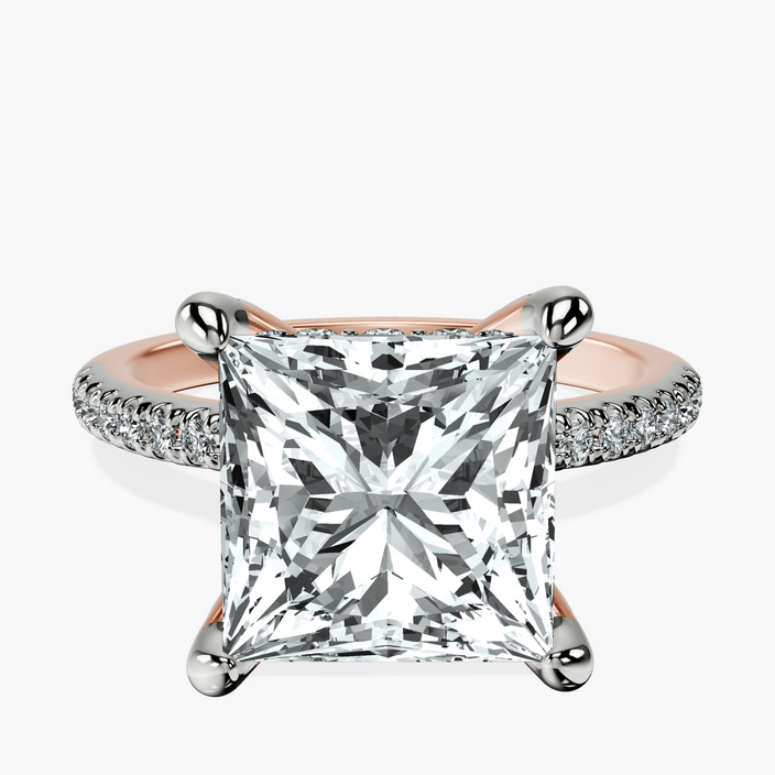 18kt Rose Gold Serena Eternity Lab Diamond Ring front image