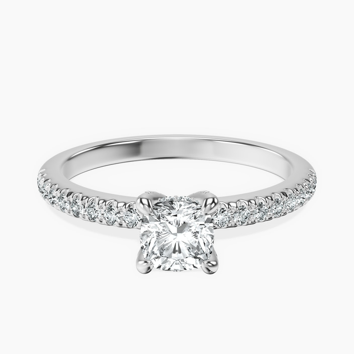 10kt White Gold Serena Eternity Lab Diamond Ring front image