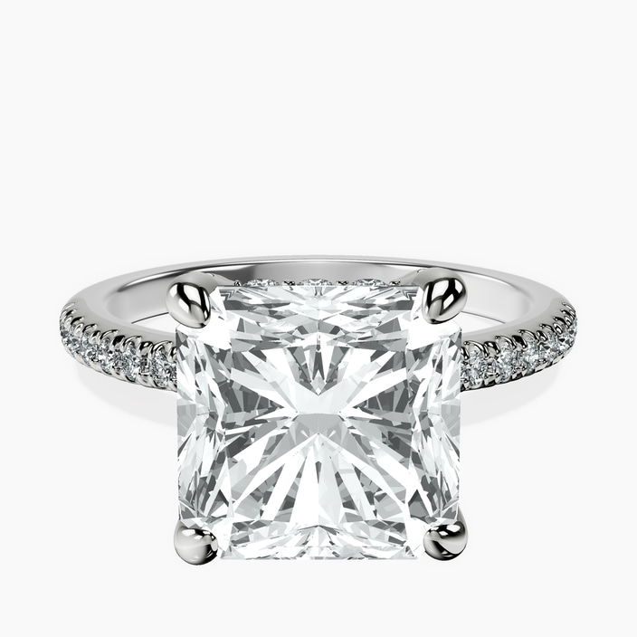 10kt White Gold Serena Eternity Lab Diamond Ring front image