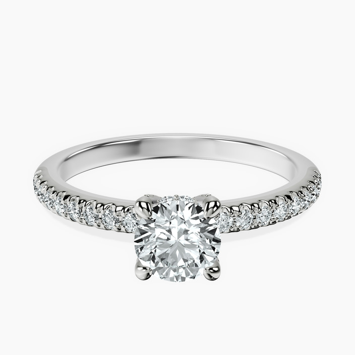 10kt White Gold Serena Eternity Lab Diamond Ring front image