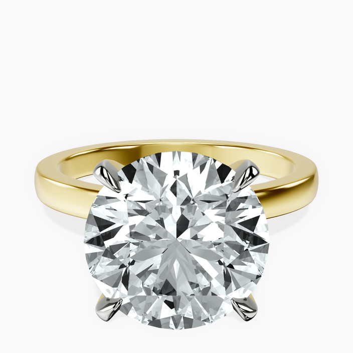 14kt Yellow Gold Mystic Secret Halo Lab Diamond Ring front image