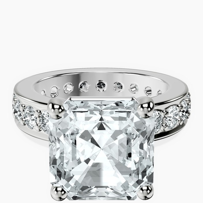 Platinum Madeline Full Eternity Lab Diamond Ring front image