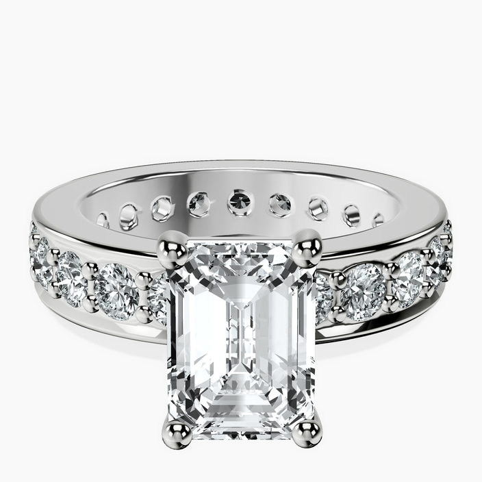 Platinum Madeline Full Eternity Lab Diamond Ring front image