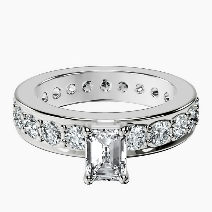10kt White Gold Madeline Full Eternity Lab Diamond Ring front image