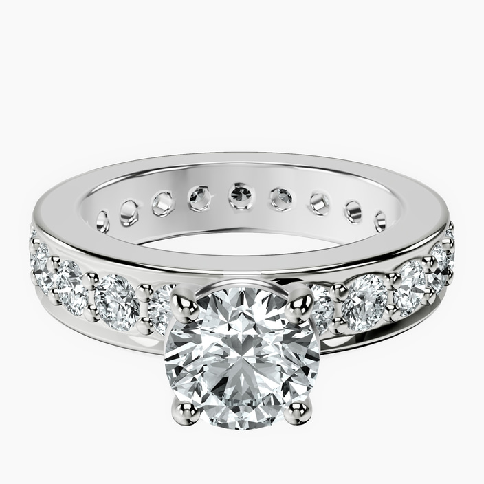 10kt White Gold Madeline Full Eternity Lab Diamond Ring front image
