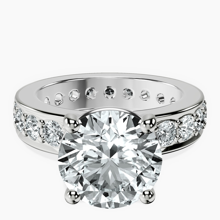 10kt White Gold Madeline Full Eternity Lab Diamond Ring front image