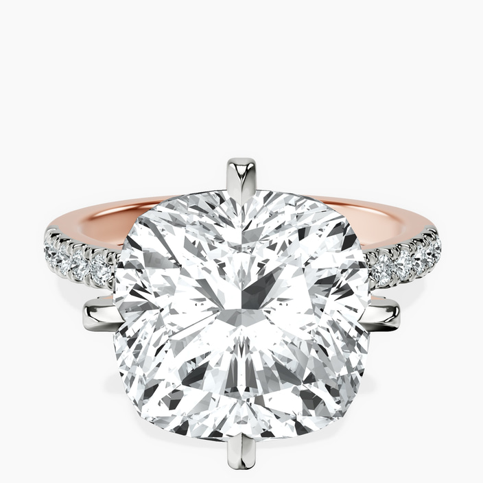 18kt Rose Gold Sara Tapered Eternity Lab Diamond Ring front image