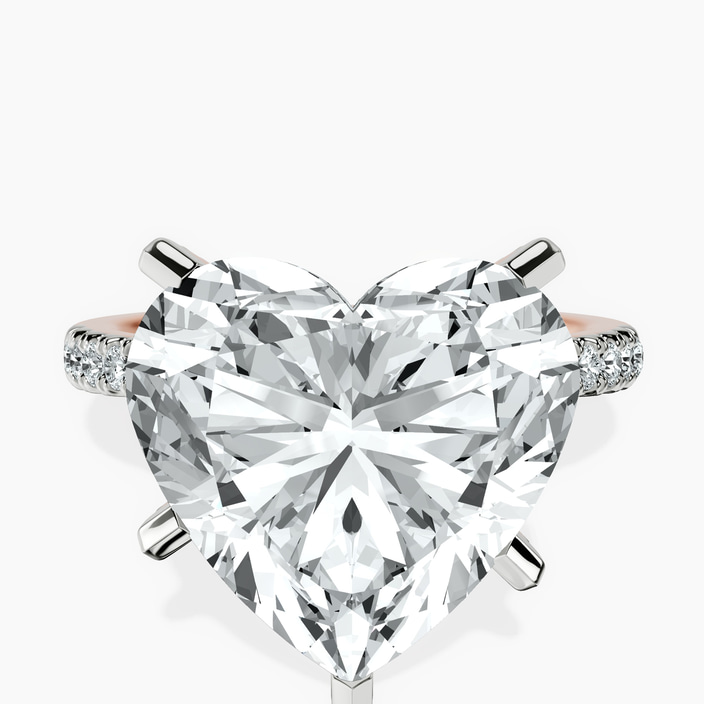 10kt Rose Gold Sara Tapered Eternity Lab Diamond Ring front image