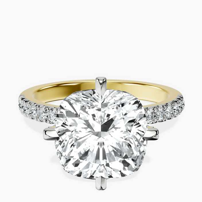 10kt Yellow Gold Sara Tapered Eternity Lab Diamond Ring front image