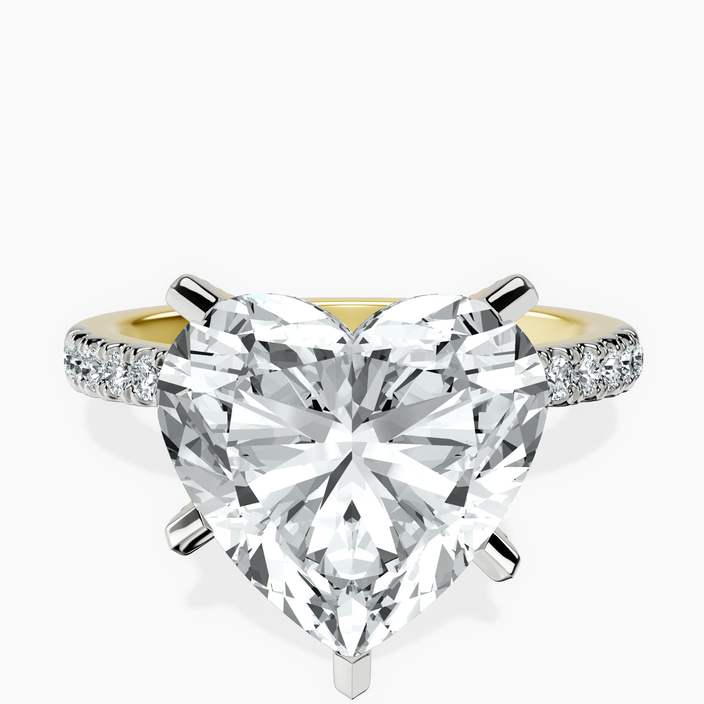 18kt Yellow Gold Sara Tapered Eternity Lab Diamond Ring front image
