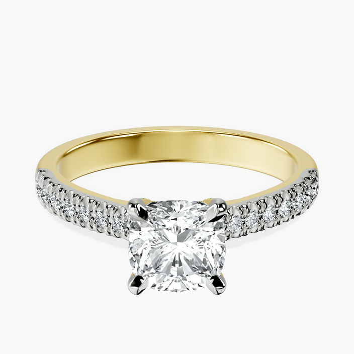 14kt Yellow Gold Amy Tapered Eternity Lab Diamond Ring front image