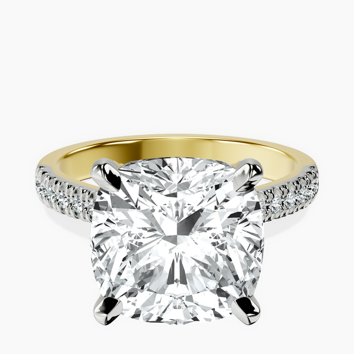 14kt Yellow Gold Amy Tapered Eternity Lab Diamond Ring front image