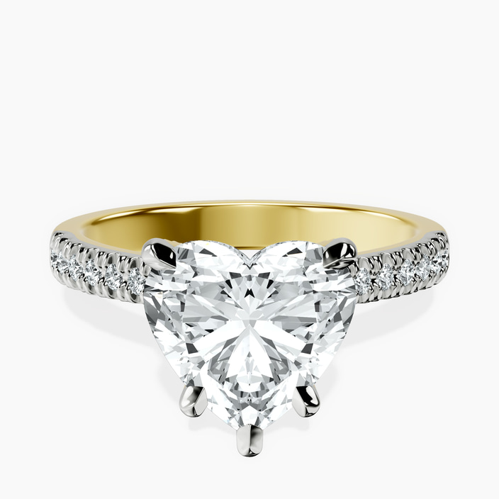 10kt Yellow Gold Amy Tapered Eternity Lab Diamond Ring front image