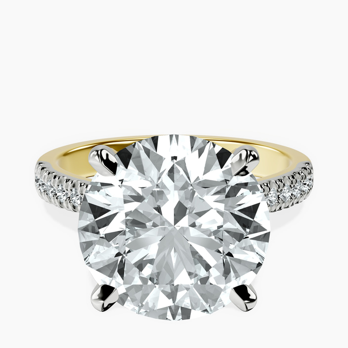 14kt Yellow Gold Amy Tapered Eternity Lab Diamond Ring front image