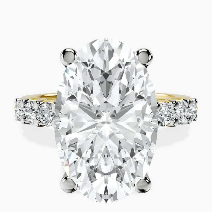 14kt Yellow Gold Cassidy Entwined Prongs Lab Diamond Ring front image