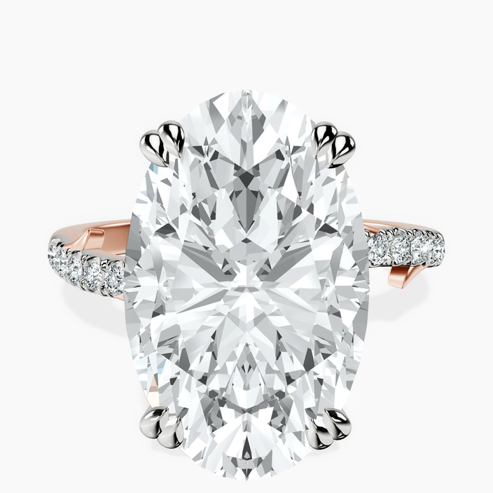 14kt Rose Gold Phoebe Twigs Lab Diamond Ring front image