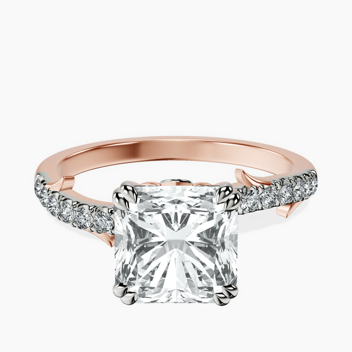 10kt Rose Gold Phoebe Twigs Lab Diamond Ring front image