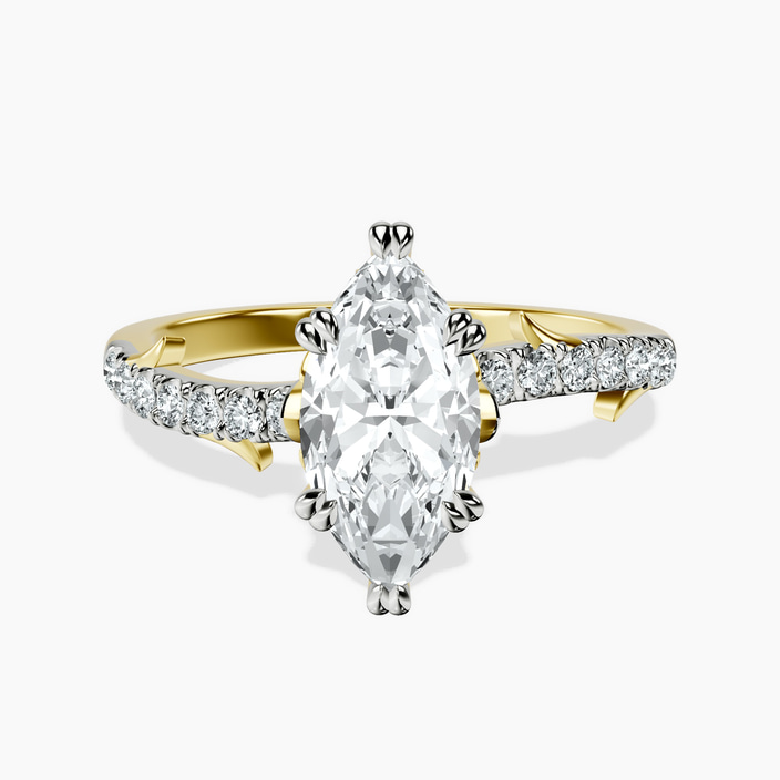 10kt Yellow Gold Phoebe Twigs Lab Diamond Ring front image