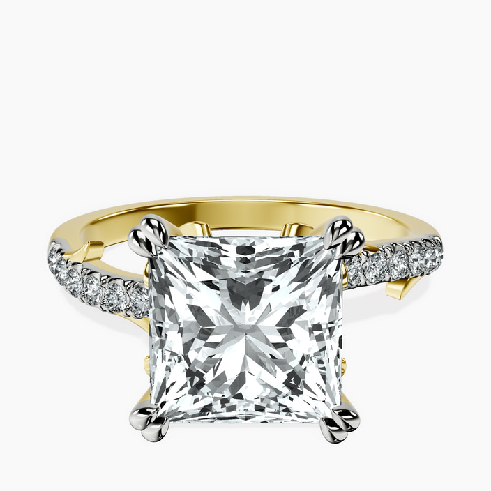 10kt Yellow Gold Phoebe Twigs Lab Diamond Ring front image