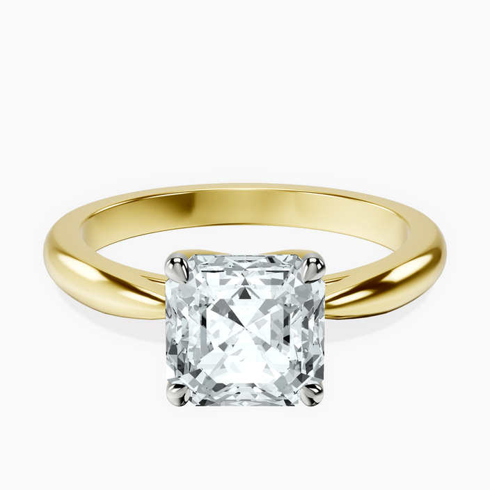 18kt Yellow Gold Azalea Classic Solitaire 2mm Lab Diamond Ring front image