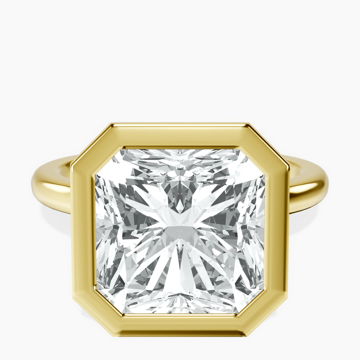 14kt Yellow Gold Eugenia Classic Bezel Solitaire Lab Diamond Ring front image