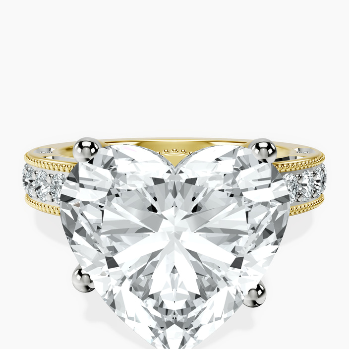 14kt Yellow Gold Regalia Milgrain Lab Diamond Ring front image