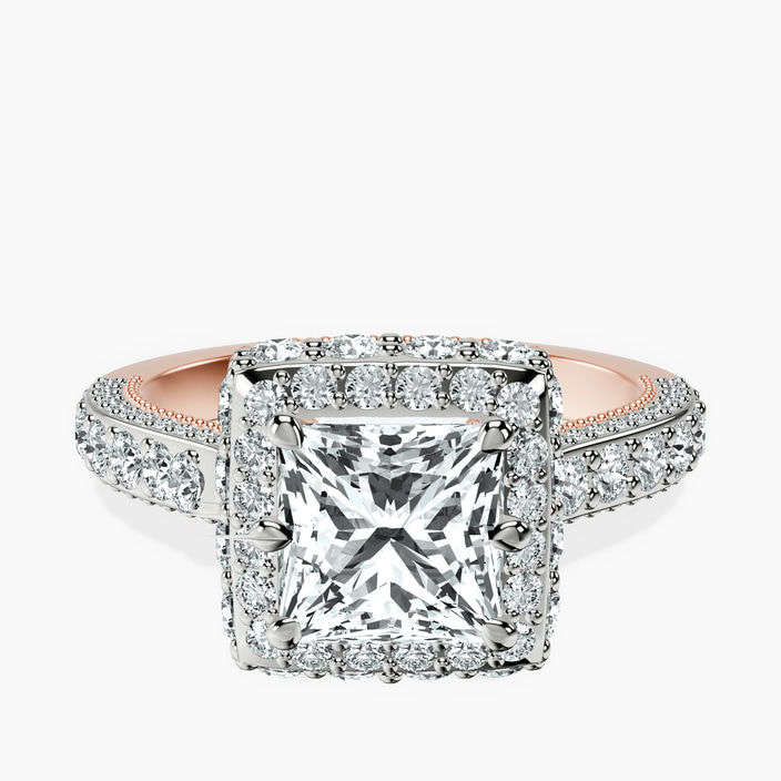 10kt Rose Gold Luxoré Vintage Allure Lab Diamond Ring front image