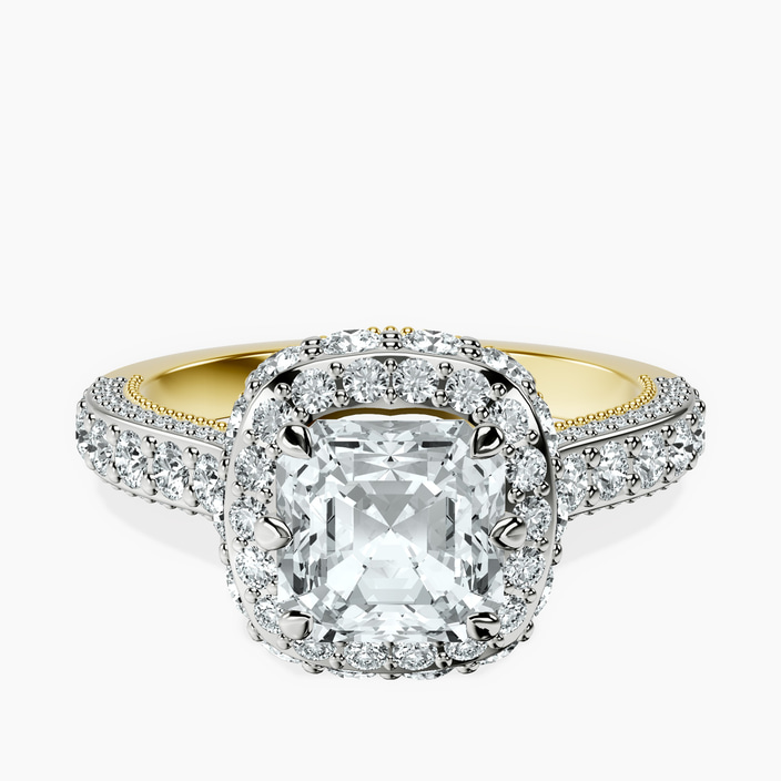 10kt Yellow Gold Luxoré Vintage Allure Lab Diamond Ring front image