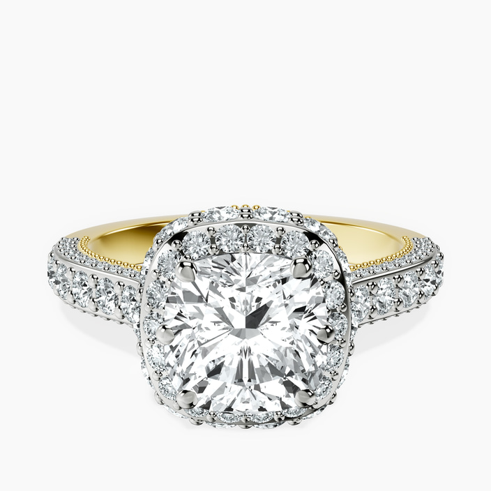 10kt Yellow Gold Luxoré Vintage Allure Lab Diamond Ring front image