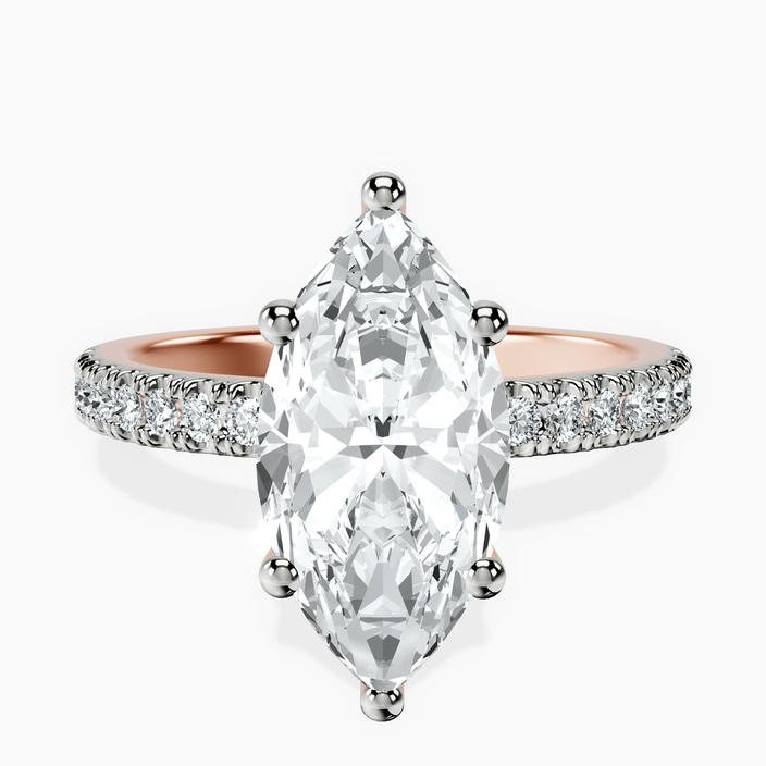 18kt Rose Gold Nomi Classic Eternity Lab Diamond Ring front image