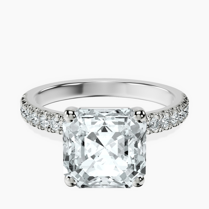Platinum Nomi Classic Eternity Lab Diamond Ring front image