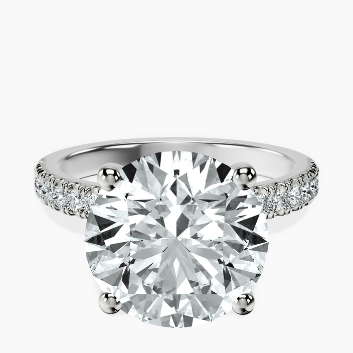 Platinum Nomi Classic Eternity Lab Diamond Ring front image