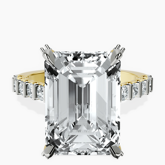 10kt Yellow Gold Austria Cathedral Lab Diamond Ring front image