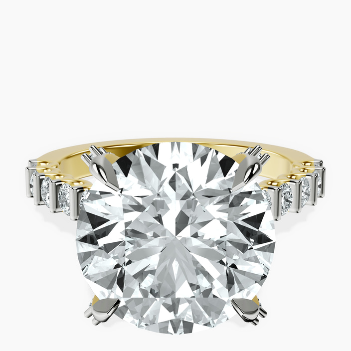 10kt Yellow Gold Austria Cathedral Lab Diamond Ring front image