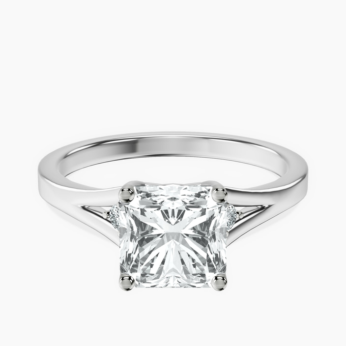 9ct White Gold Erica Swan Split Shank Lab Diamond Ring front image