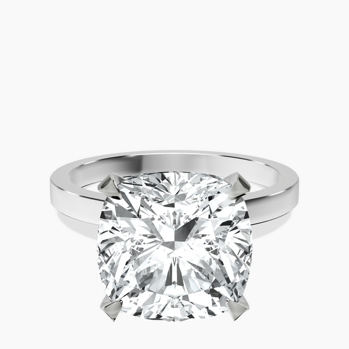 Platinum Ember Secret Halo Lab Diamond Ring front image