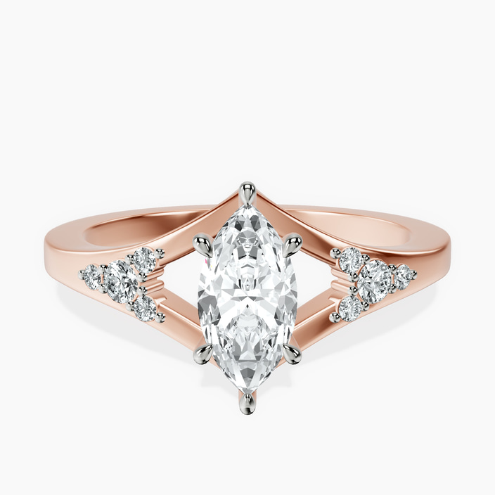 18kt Rose Gold Celestial Splendor Lab Diamond Ring front image