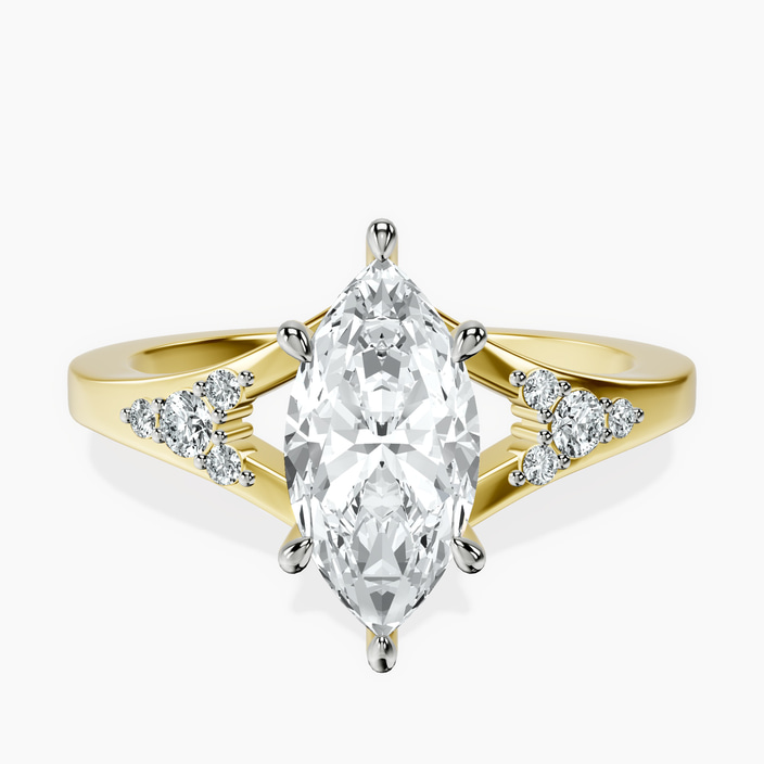 10kt Yellow Gold Celestial Splendor Lab Diamond Ring front image