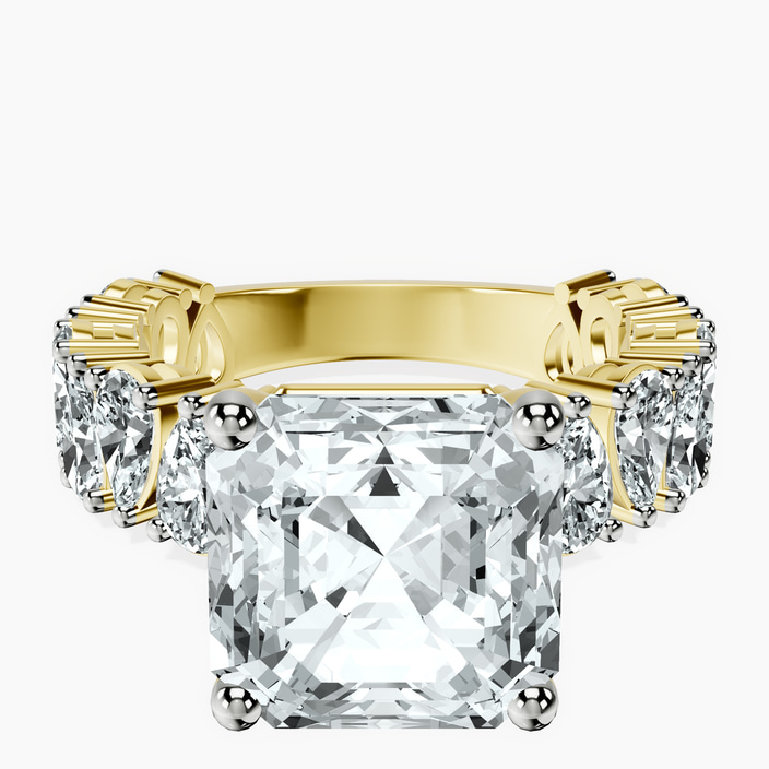10kt Yellow Gold Esme Side Pear Lab Diamond Ring front image