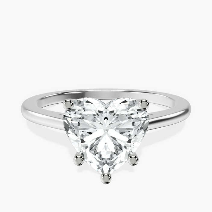 14kt White Gold Teagan Solitaire 1.5mm Lab Diamond Ring front image