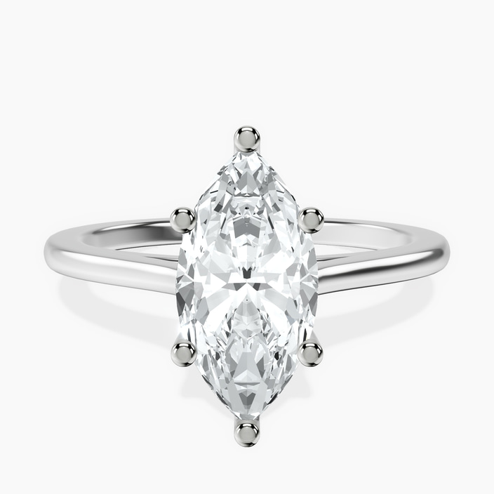 10kt White Gold Teagan Solitaire 1.5mm Lab Diamond Ring front image